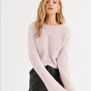 Pull & Bear soft touch sweater in pink